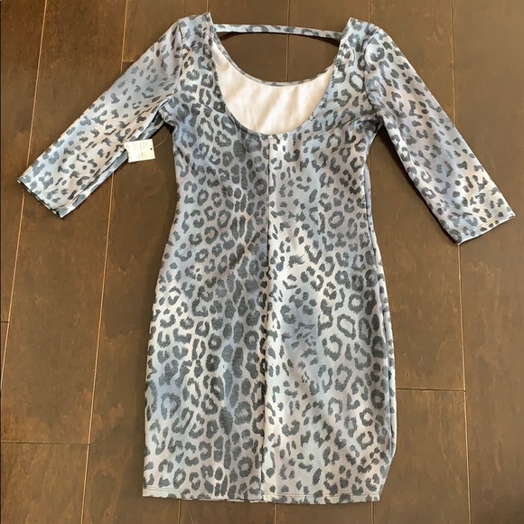 PacSun blue/grey pencil dress - Picture 2 of 4